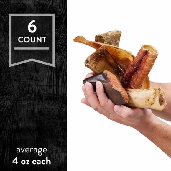 NEW Dentley's Nature's Natural Bones & Chews 6 Ct Moderate Variety Pack BB 12/25 - Picture 4 of 10